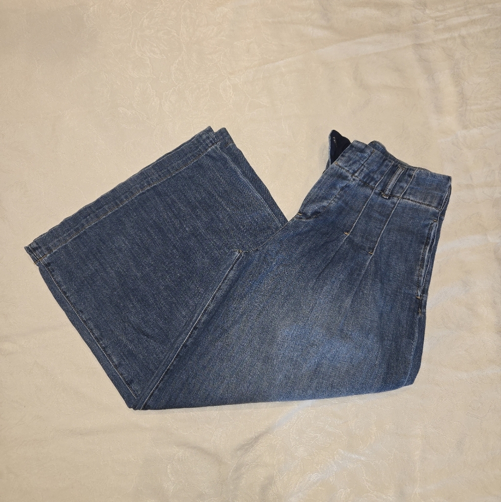 Pilcro And The Letterpress High Rise Wide Leg Denim